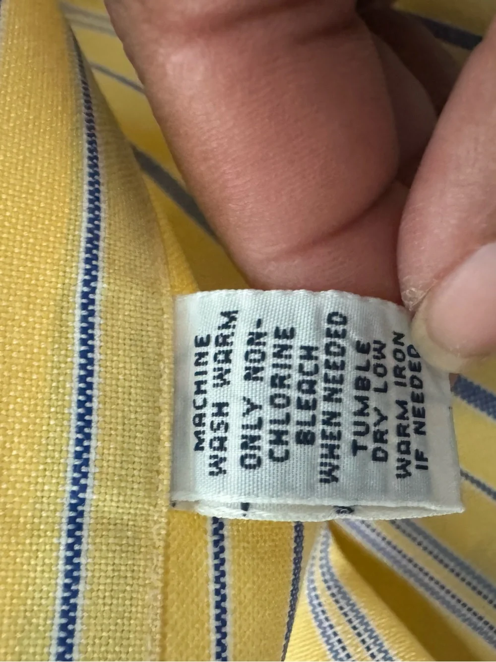 Ralph Lauren Yellow Striped Button-Up Shirt